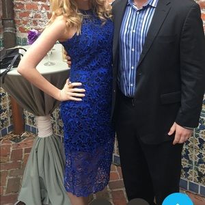 Royal Blue Lace Dress